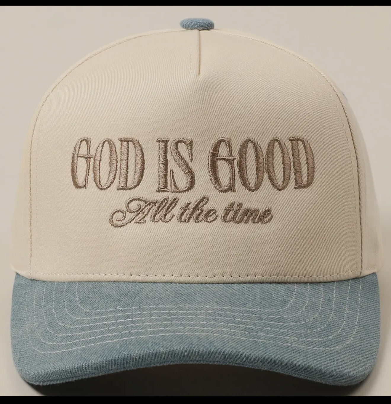 God is Good all the time trucker hat
