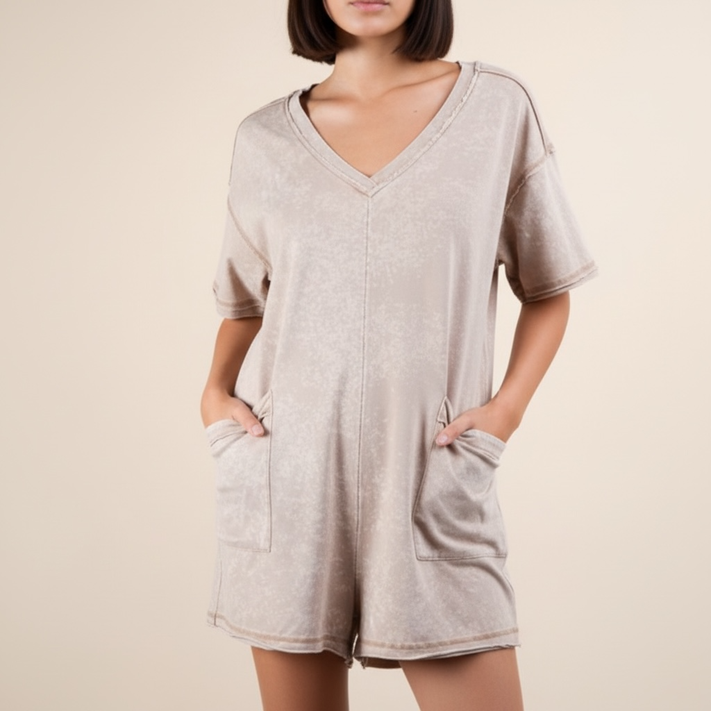 Casual Knit Romper