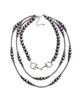 Western 3 Layered Navajo Pearl Snaffle Bit Necklace
