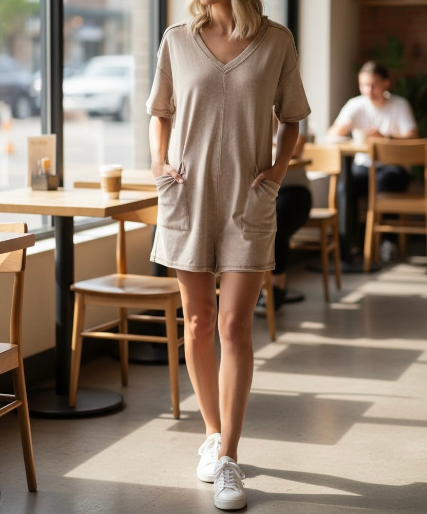 Casual Knit Romper