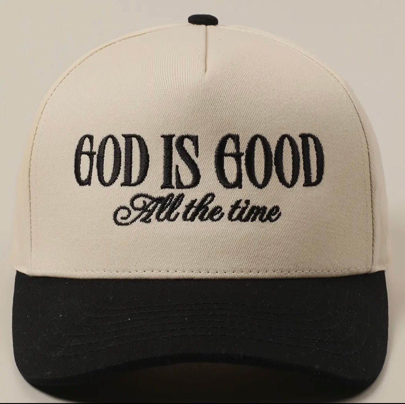 God is Good all the time trucker hat