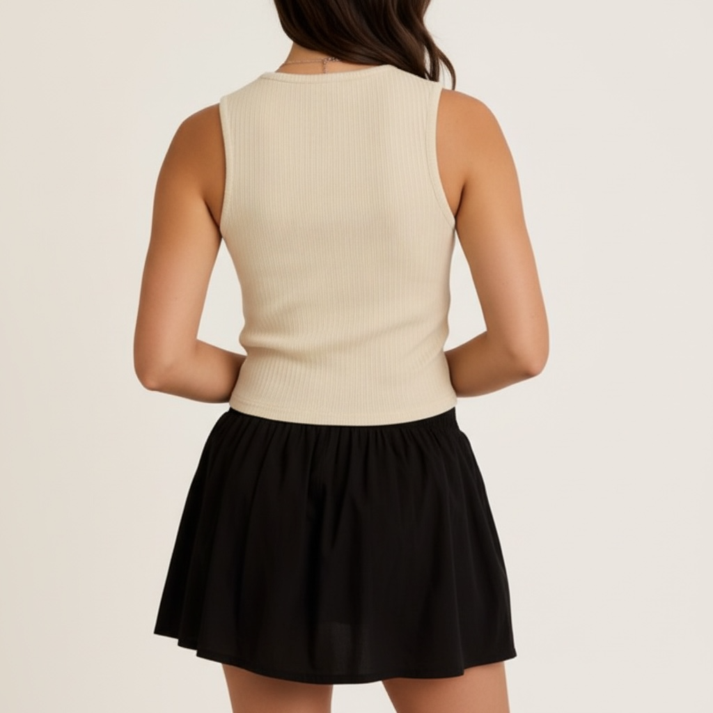 Boots Up rib tank top