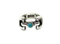 Western Snaffle Bit Turquoise Stretch Ring